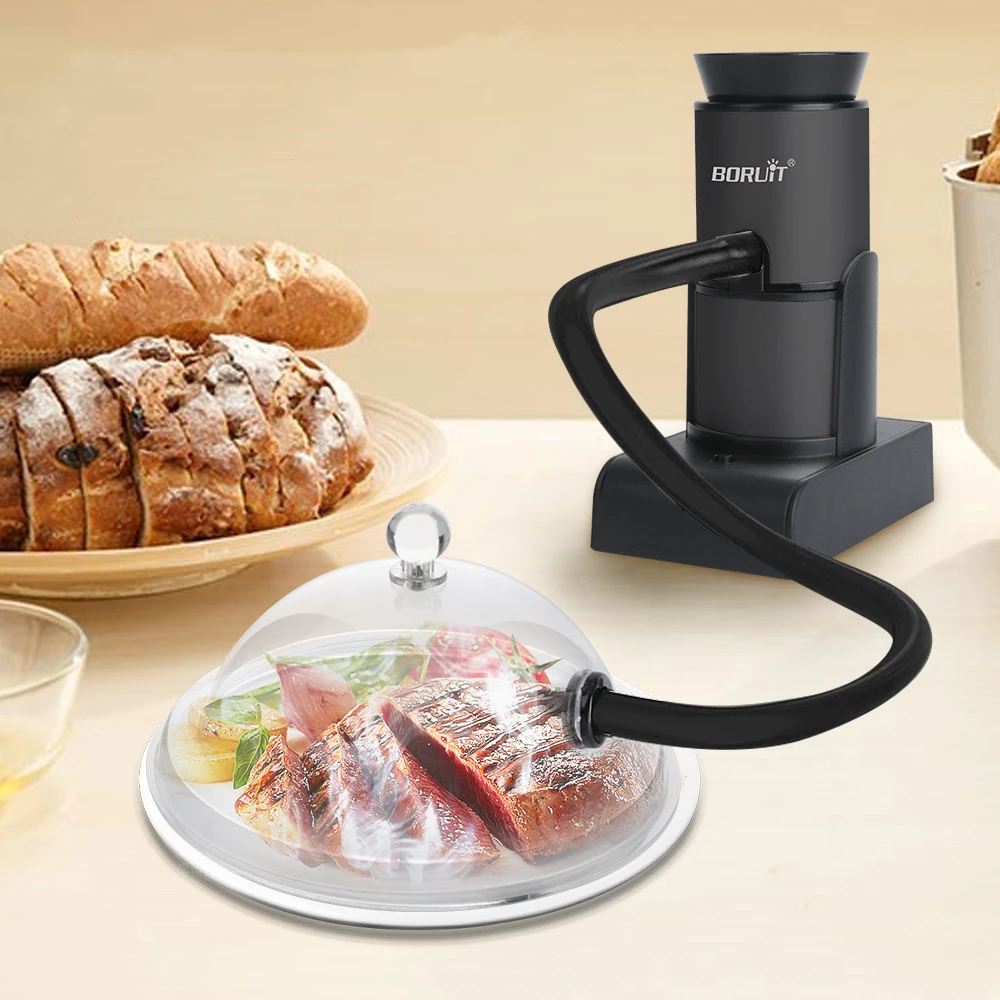 Smoker Infuser Portable Molecular Cuisine Smoking Food Cold Smoke Generator Meat Burn Cooking for BBQ Grill Cocktails Smoker Infuser Portable Molecular Cuisine Smoking Food Cold Smoke Generator Meat Burn Cooking for BBQ Grill Cocktails