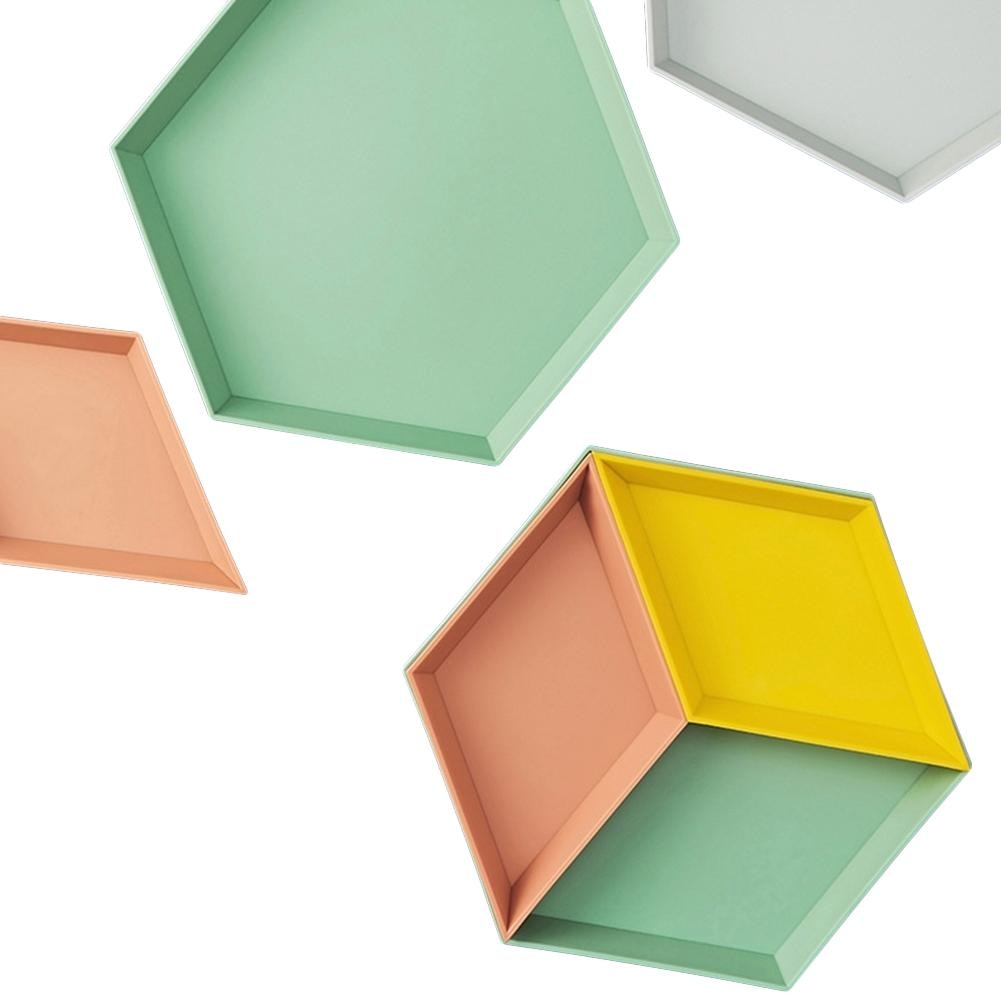 Snack Tray Stackable Geometric Shapes (4pcs)