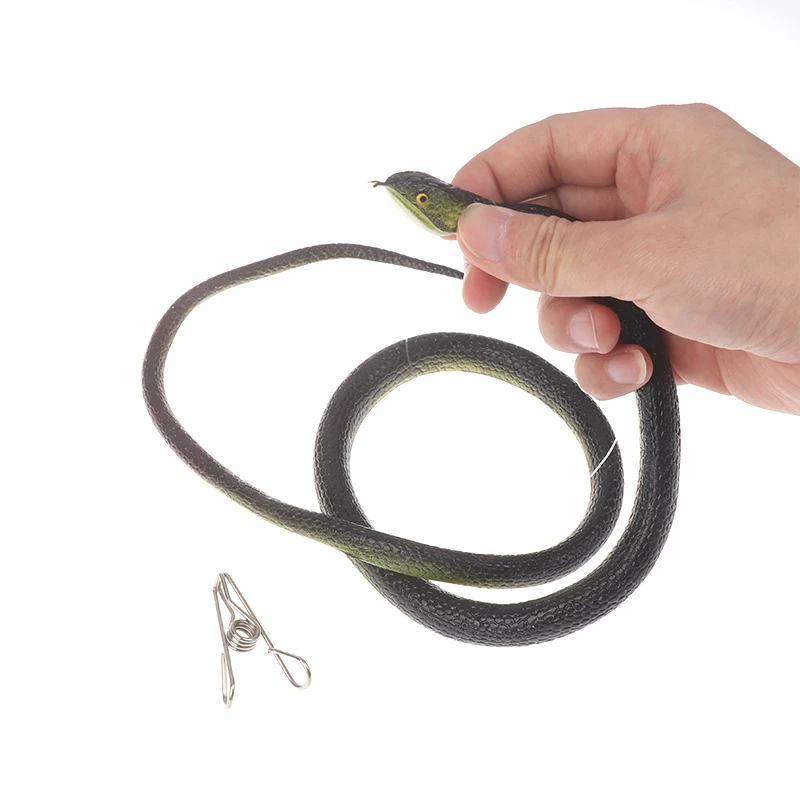 Snake Prank with String Clip – Snake On A String Prank That Chase People Toy Funny Spoof Gift Outdoor