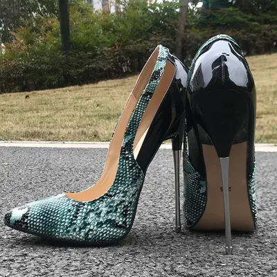 Snakeskin Heels Fashion High Pumps