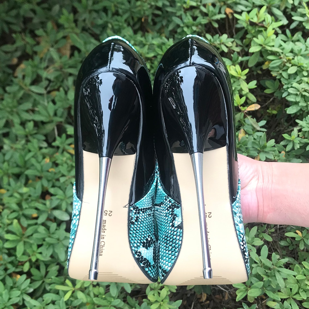 Snakeskin Heels Fashion High Pumps