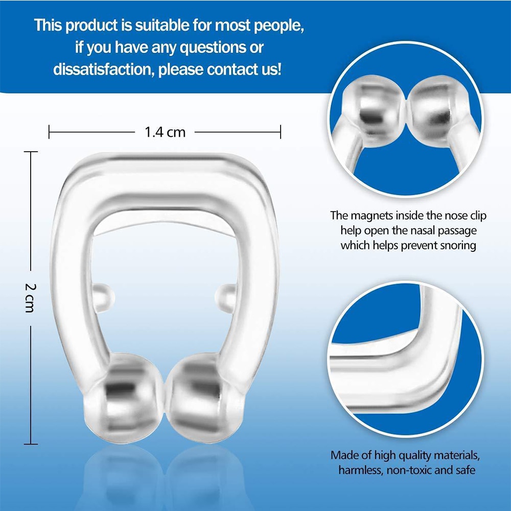 Snoring Nose Clip Magnetic Sleeping Aid (4 pcs) Snoring Nose Clip Magnetic Sleeping Aid (4 pcs)