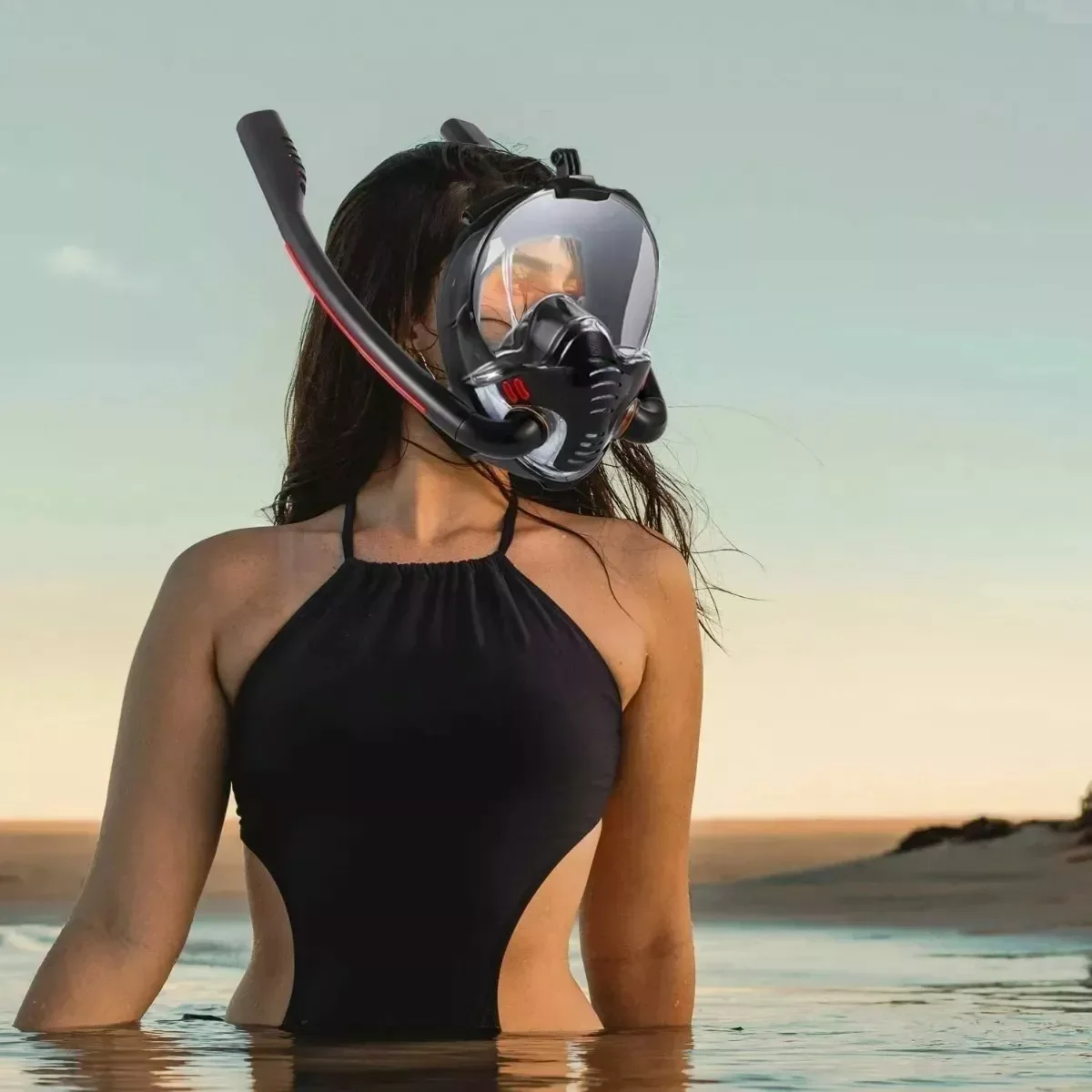 Snorkeling Mask Double Tube Silicone Full Dry Diving Mask Adult Swimming Mask Diving Goggles Self Contained Underwater Snorkeling Mask Double Tube Silicone Full Dry Diving Mask Adult Swimming Mask Diving Goggles Self Contained Underwater