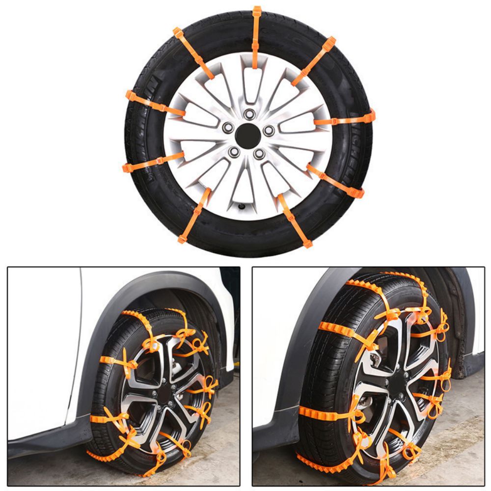 Snow Chains Anti-Slip Tire Wheel Cable (10 PCS) Snow Chains Anti-Slip Tire Wheel Cable (10 PCS)