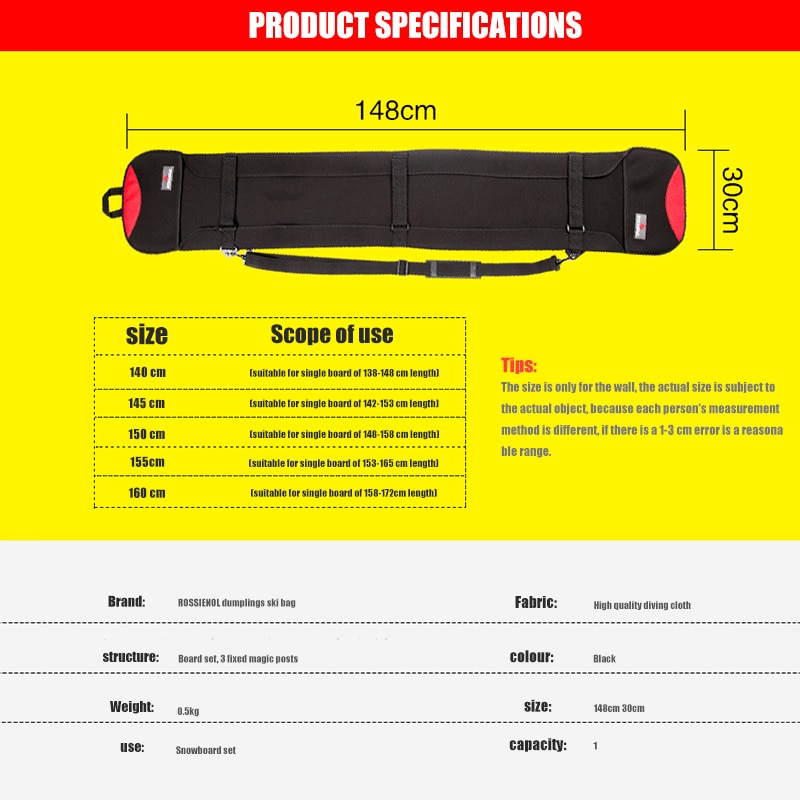 Snowboard Bag Waterproof Case Snowboard Bag Waterproof Case