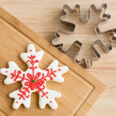 Snowflake Cookie Cutter Christmas Treat Mold Snowflake Cookie Cutter Christmas Treat Mold