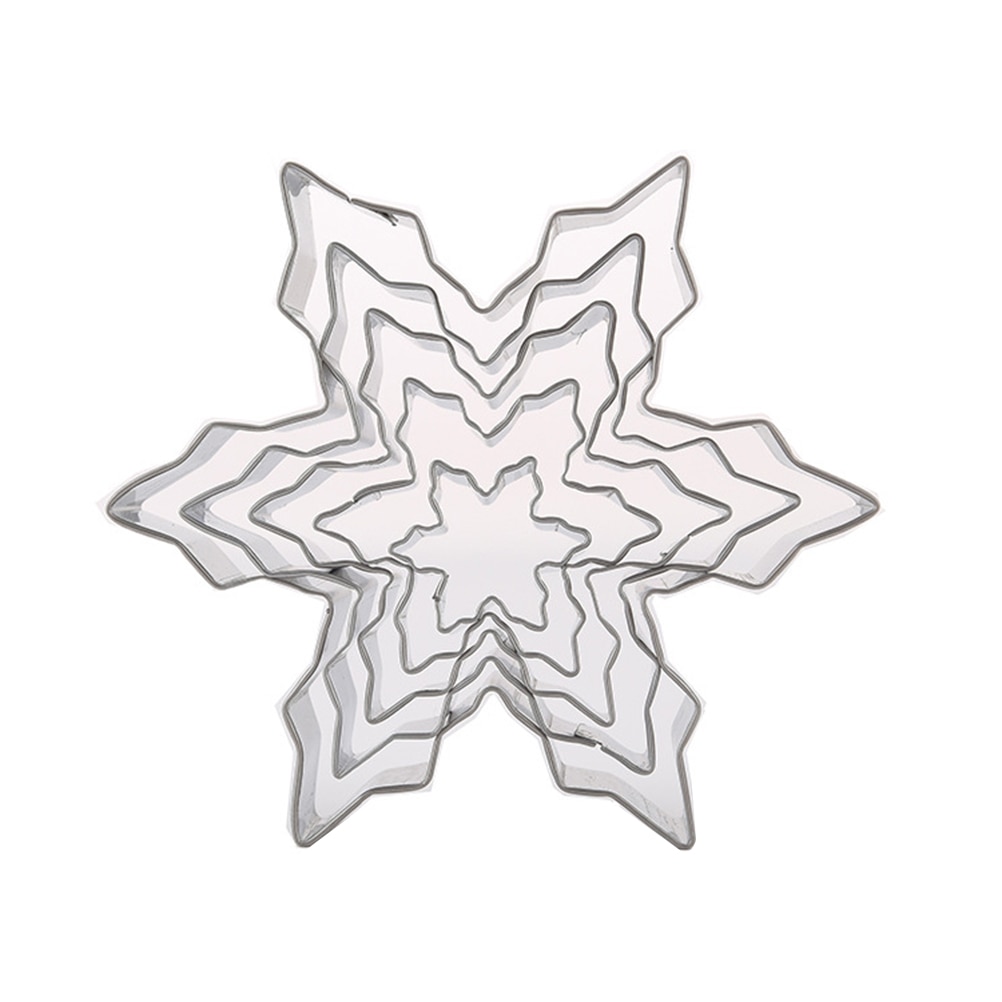 Snowflake Cookie Cutters 5-Piece Set Snowflake Cookie Cutters 5-Piece Set