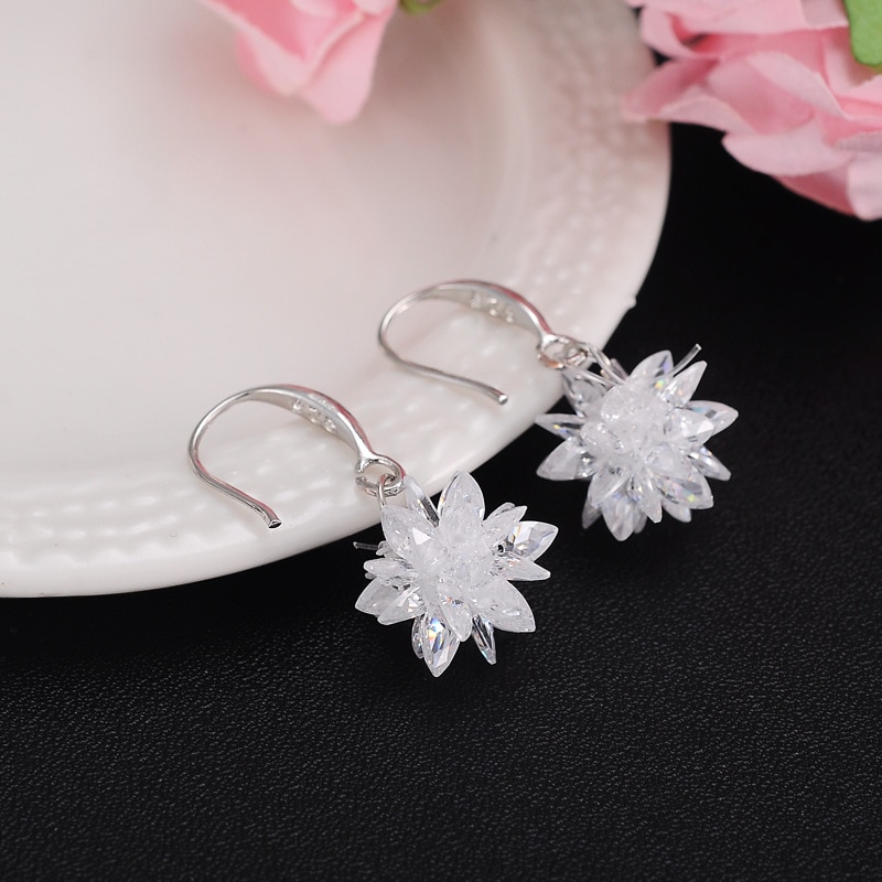 Snowflake Earrings Ladies Jewelry