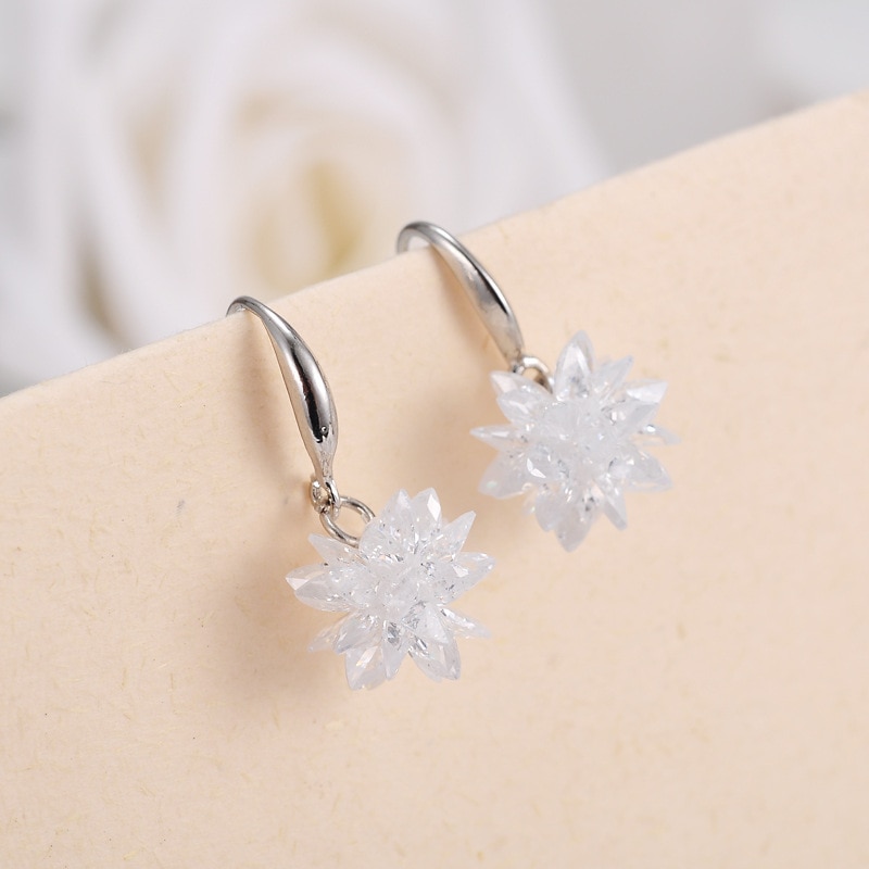 Snowflake Earrings Ladies Jewelry