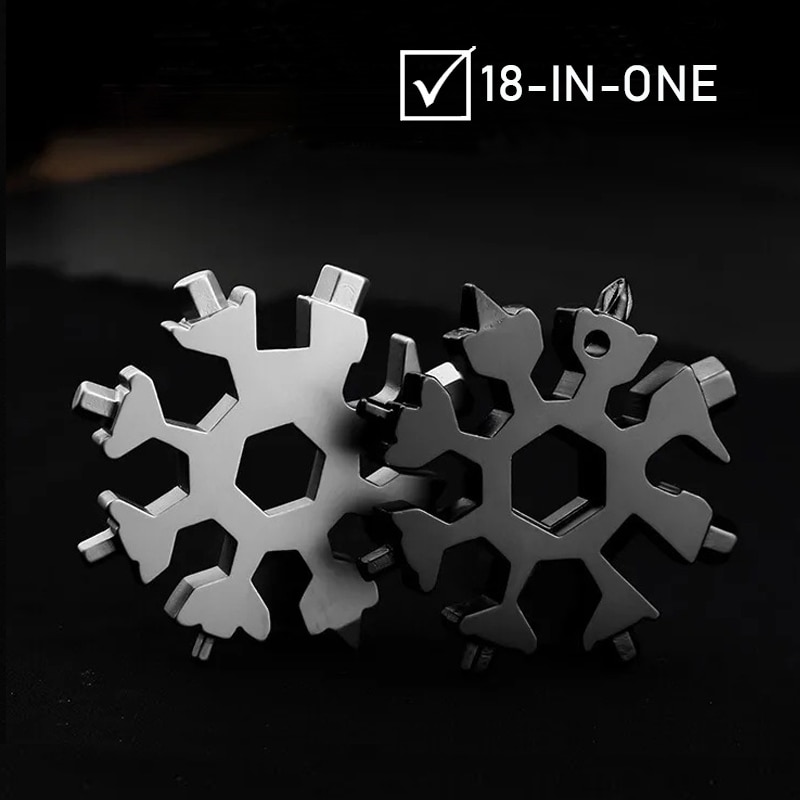 Snowflake Multi Tool 18 in 1 Keychain
