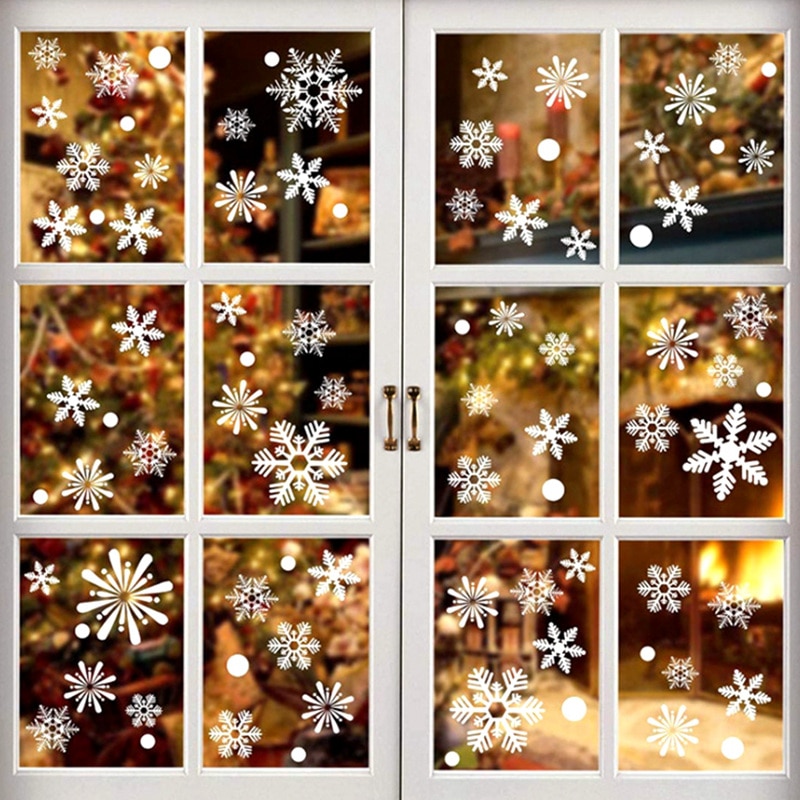 Snowflake Stickers Christmas Decor (36 Pcs)