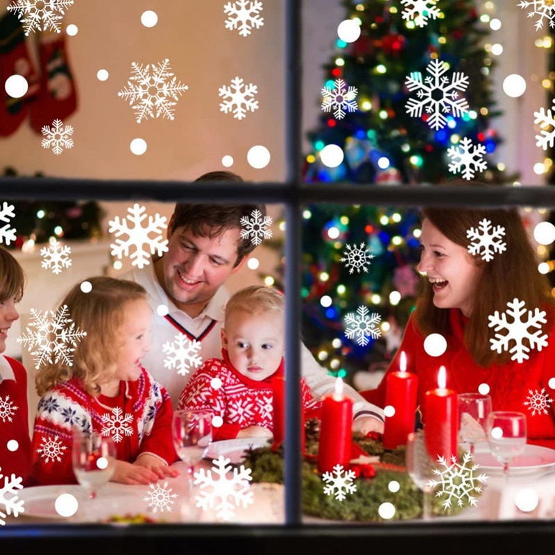 Snowflake Stickers Christmas Decor (36 Pcs)