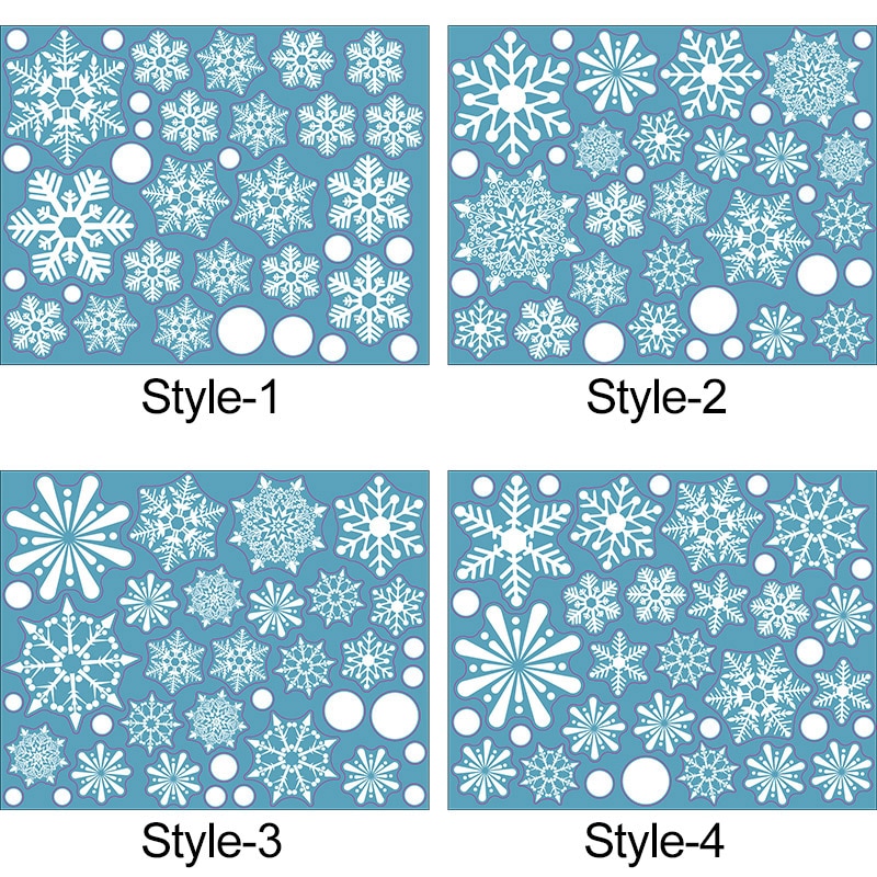 Snowflake Stickers Christmas Decor (36 Pcs)