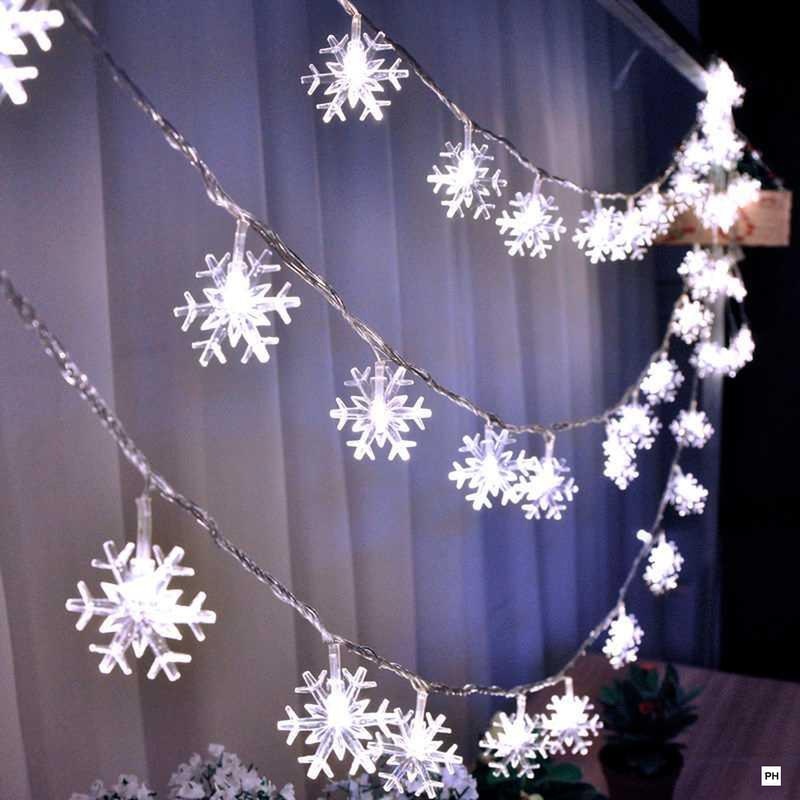 Snowflake String Lights LED Decor Snowflake String Lights LED Decor