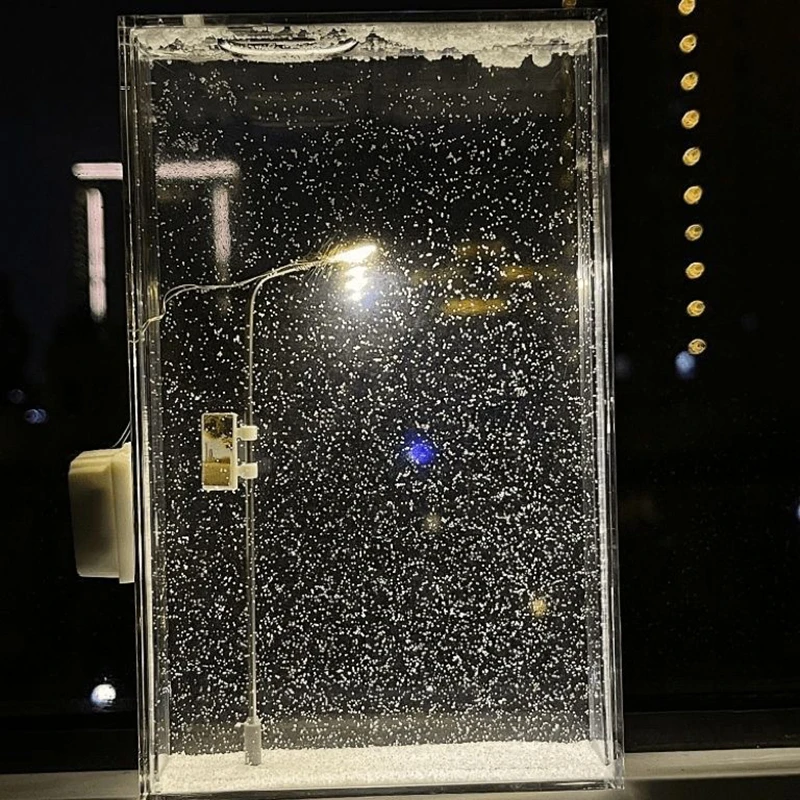 Snowy Night Flowing Hemp Creative Snow Scene Night Light Handmade DIY Street Light Material Snowy Night Flowing Hemp Creative Snow Scene Night Light Handmade DIY Street Light Material