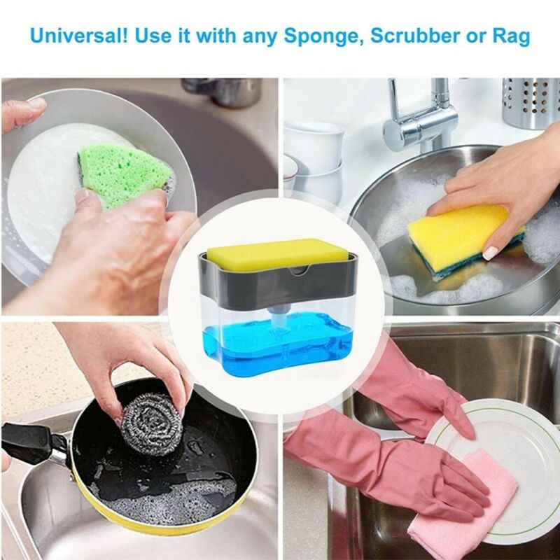 Soap Pump Dispenser and Sponge Holder Soap Pump Dispenser and Sponge Holder