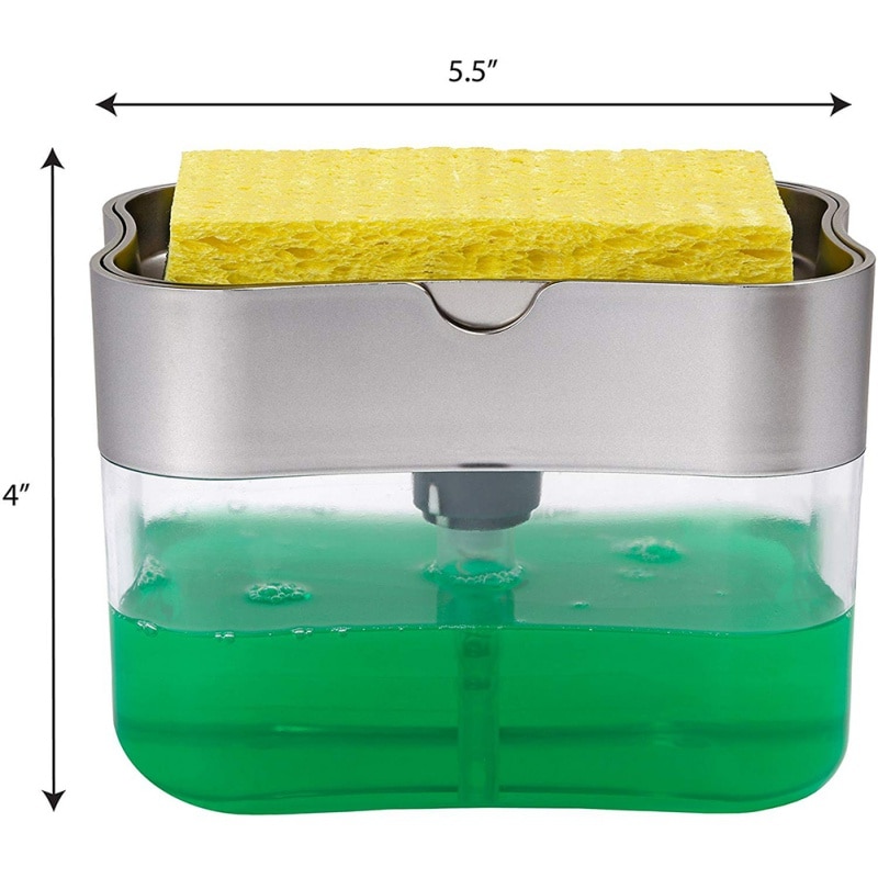 Soap Pump Dispenser and Sponge Holder Soap Pump Dispenser and Sponge Holder