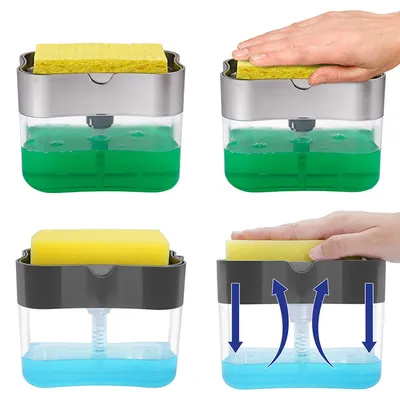 Soap Pump Dispenser Sponge Holder Soap Pump Dispenser Sponge Holder