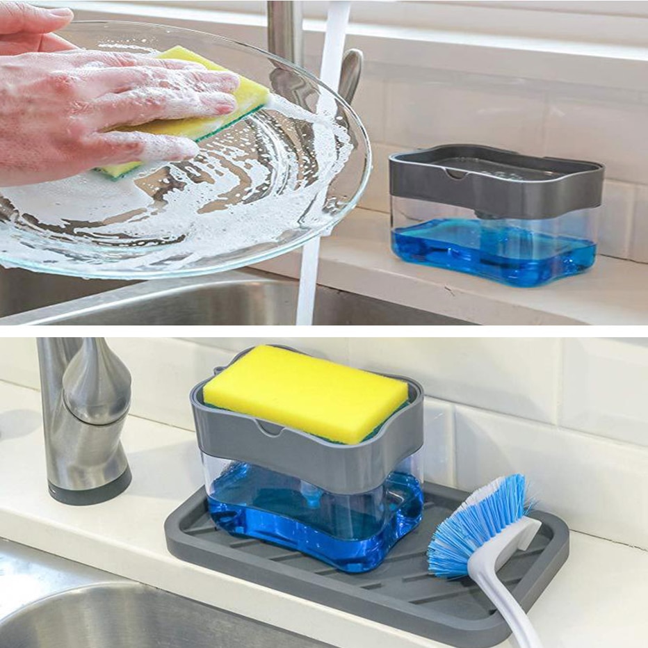 Soap Pump Dispenser Sponge Holder Soap Pump Dispenser Sponge Holder