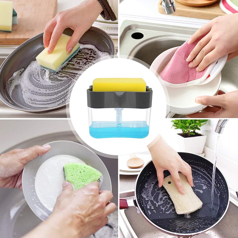 Soap Pump Dispenser Sponge Holder Soap Pump Dispenser Sponge Holder