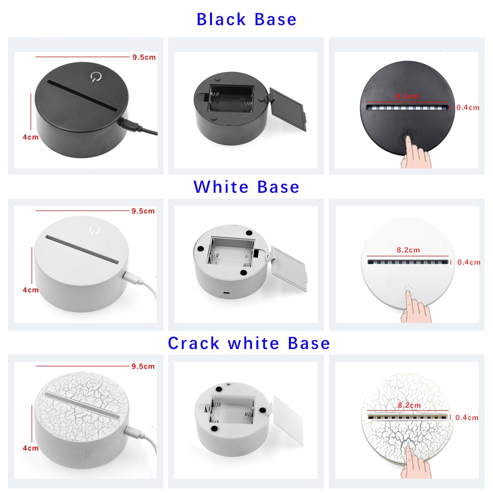 Soccer Ball Light 3D Illusion Kids Table Lamp