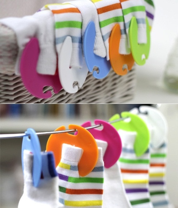 Sock Clips Holder and Hanger (10 pcs) Sock Clips Holder and Hanger (10 pcs)