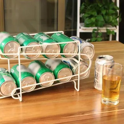 Soda Can Organizer Double Layer Stand Soda Can Organizer Double Layer Stand
