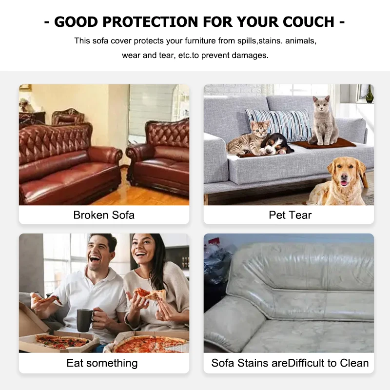 Sofa Cover Elastic For Living Room Home Jacquard Stretch Slipcovers Corner Couch Covers 1/2/3/4 Seater L Shape Free