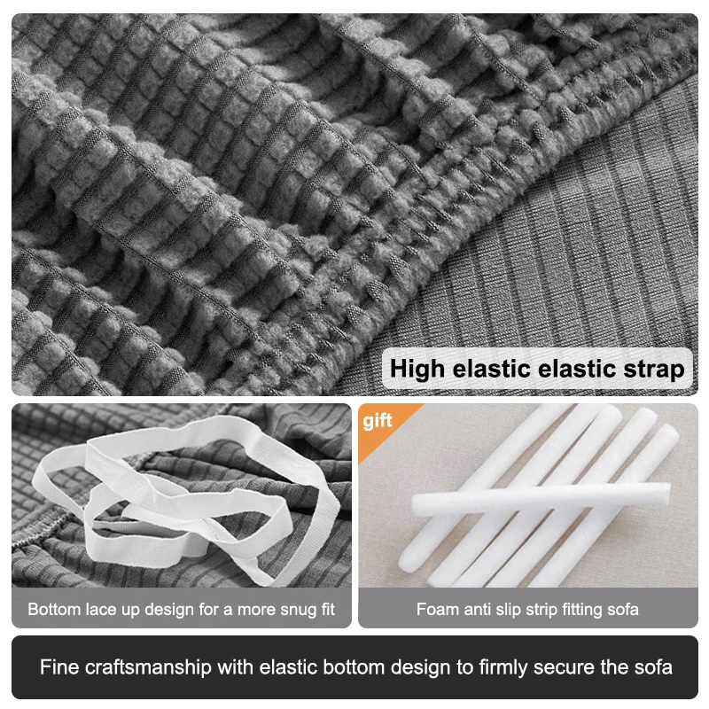 Sofa Cover Elastic For Living Room Home Jacquard Stretch Slipcovers Corner Couch Covers 1/2/3/4 Seater L Shape Free