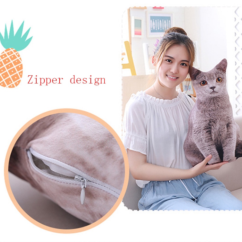 Soft 3D Cat Pillowcase