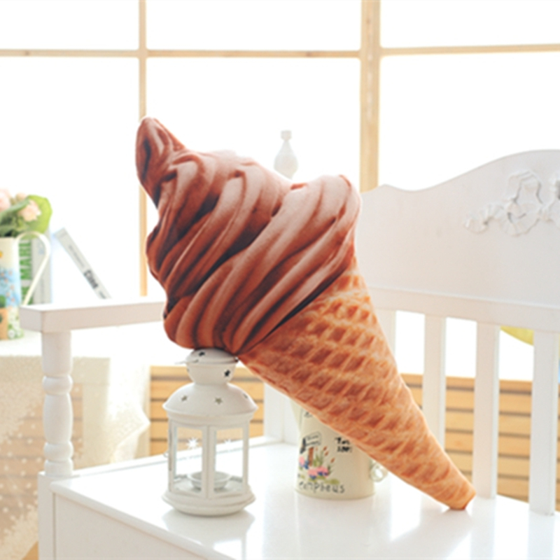 Soft 3D Ice Cream Pillow