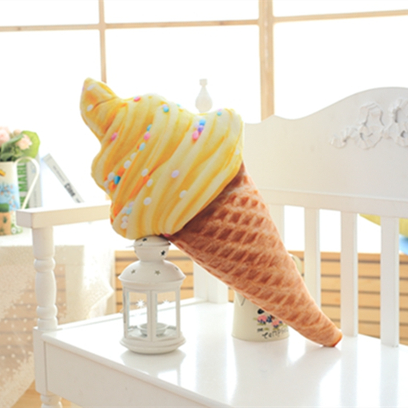 Soft 3D Ice Cream Pillow