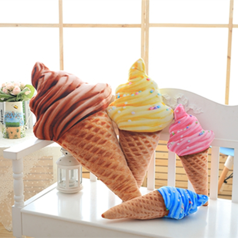 Soft 3D Ice Cream Pillow
