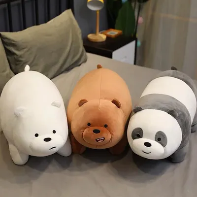 Soft and Delicate Plush Bears: Panda, or Brown Bear, or Polar Bear, Perfect Gift for Kids