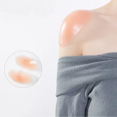 Soft Anti Slip Shoulder Pads Reusable Self Adhesive Style Traceless Invisible Shoulder Pads for Women Soft Anti Slip Shoulder Pads Reusable Self Adhesive Style Traceless Invisible Shoulder Pads for Women