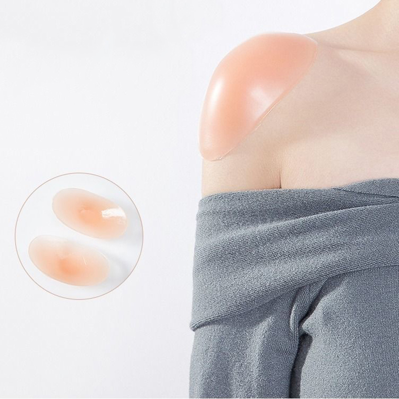 Soft Anti Slip Shoulder Pads Reusable Self Adhesive Style Traceless Invisible Shoulder Pads for Women Soft Anti Slip Shoulder Pads Reusable Self Adhesive Style Traceless Invisible Shoulder Pads for Women