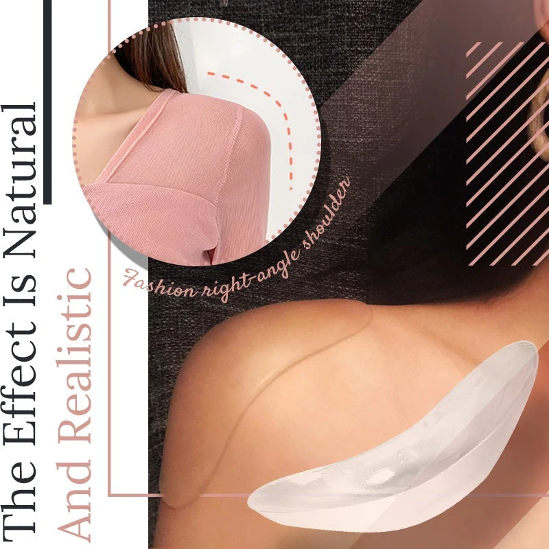 Soft Anti Slip Shoulder Pads Reusable Self Adhesive Style Traceless Invisible Shoulder Pads for Women Soft Anti Slip Shoulder Pads Reusable Self Adhesive Style Traceless Invisible Shoulder Pads for Women