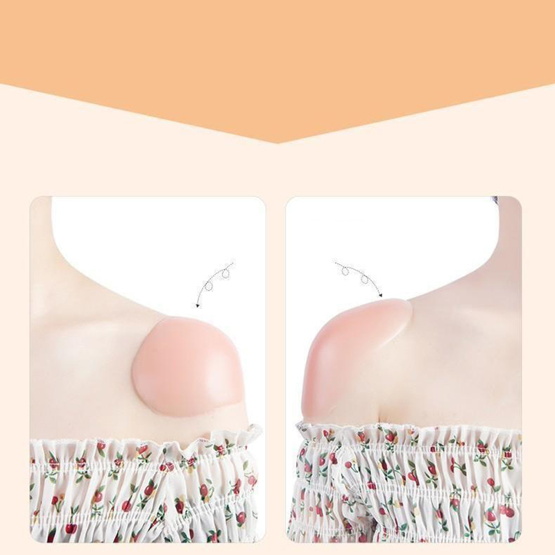 Soft Anti Slip Shoulder Pads Reusable Self Adhesive Style Traceless Invisible Shoulder Pads for Women Soft Anti Slip Shoulder Pads Reusable Self Adhesive Style Traceless Invisible Shoulder Pads for Women