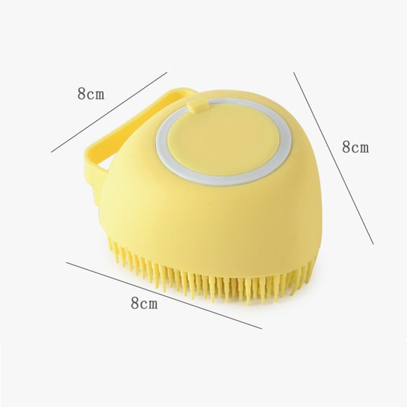 Soft Bristles Silicone Dog Shampoo Brush