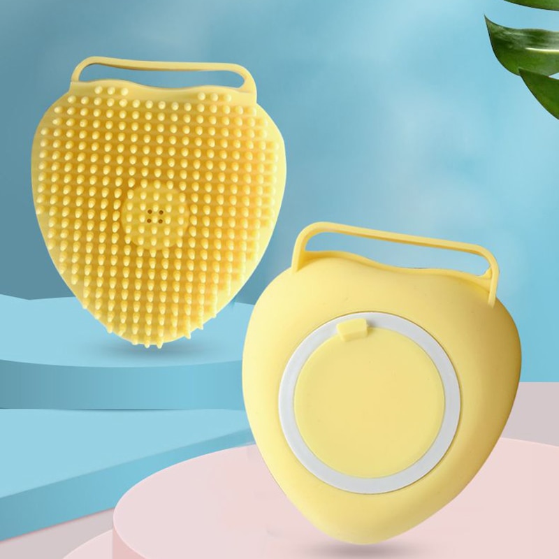 Soft Bristles Silicone Dog Shampoo Brush