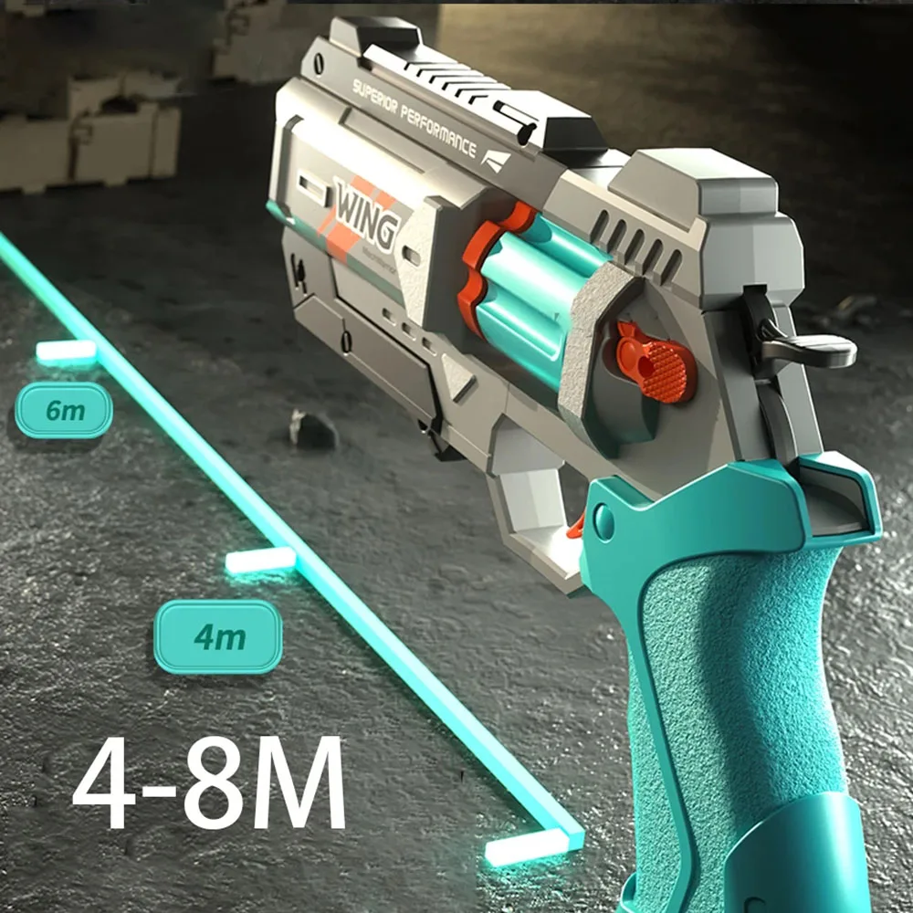 Soft Bullets Guns Toy For Boy Adult EVA Foam Bullet Pistol Rapid Deformation Revolver Children Outdoor Shooting Toys Soft Bullets Guns Toy For Boy Adult EVA Foam Bullet Pistol Rapid Deformation Revolver Children Outdoor Shooting Toys
