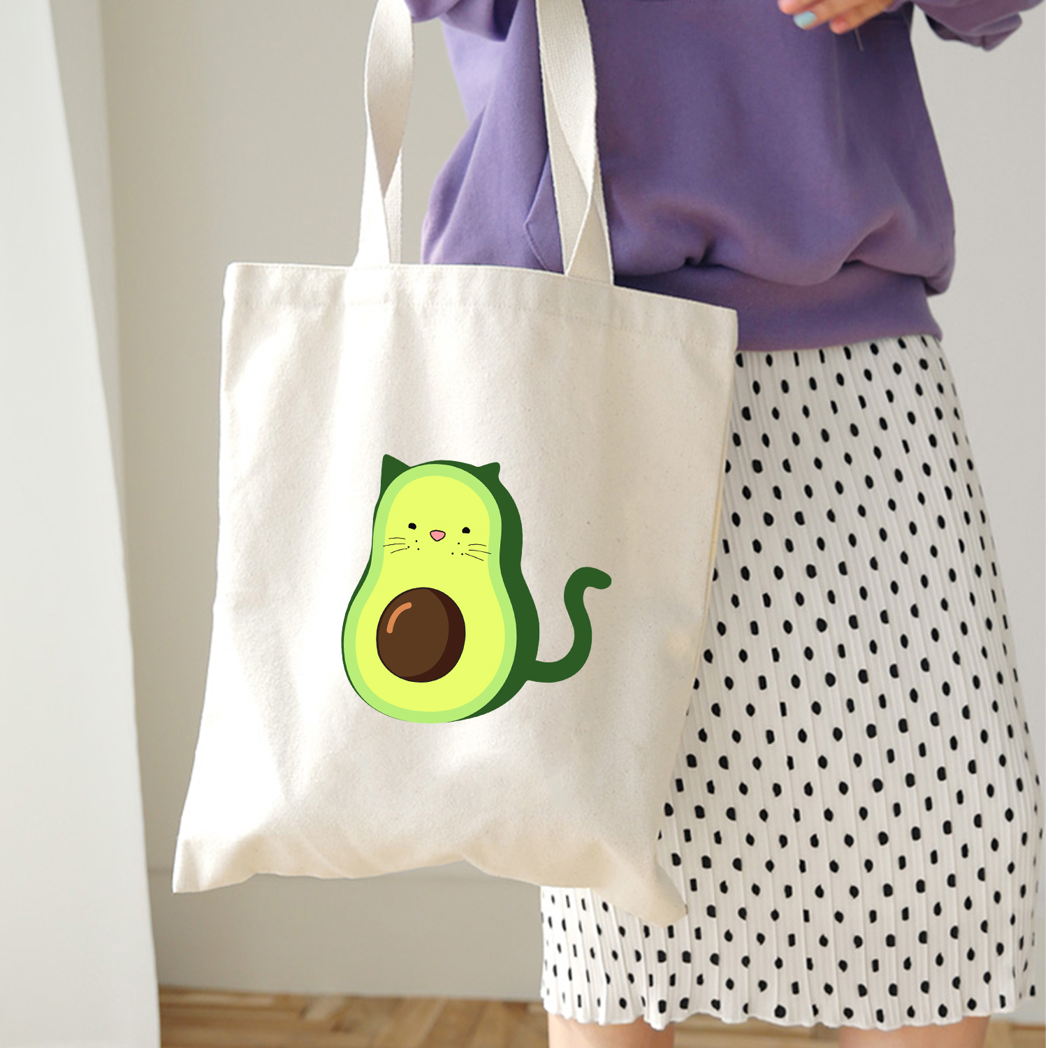 Soft Canvas Cloth Avocado Tote Bag Soft Canvas Cloth Avocado Tote Bag