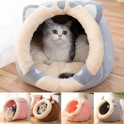 Soft Cat Nest Bed Sleeping Cave