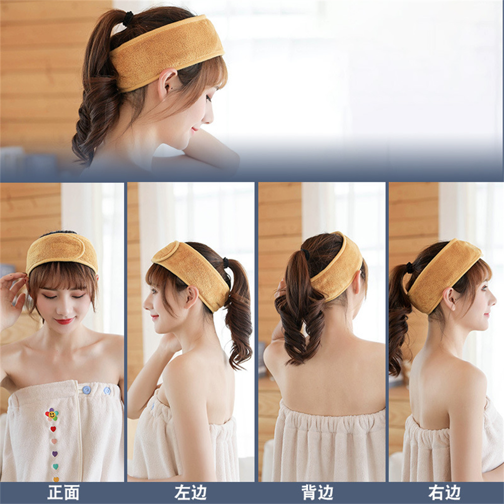 Soft Coral Fleece Facial Headband Soft Coral Fleece Facial Headband