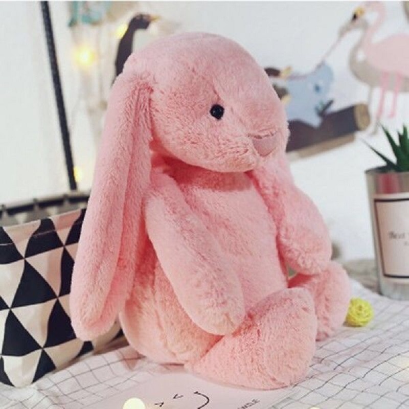 Soft Cotton Long Eared Bunny Plush