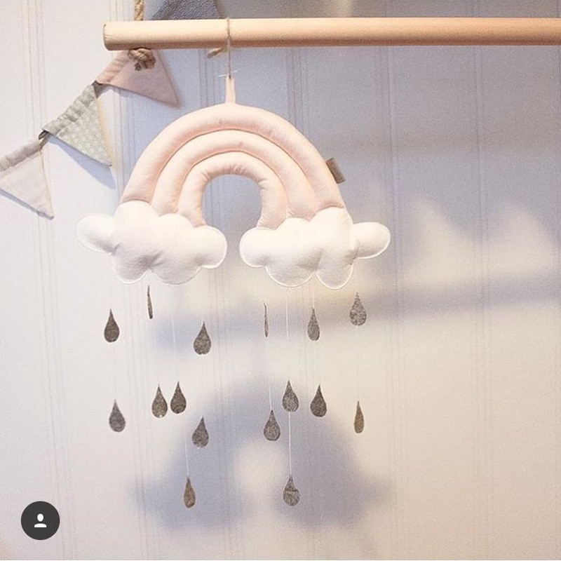 Soft Cotton Rainbow Cot Mobile