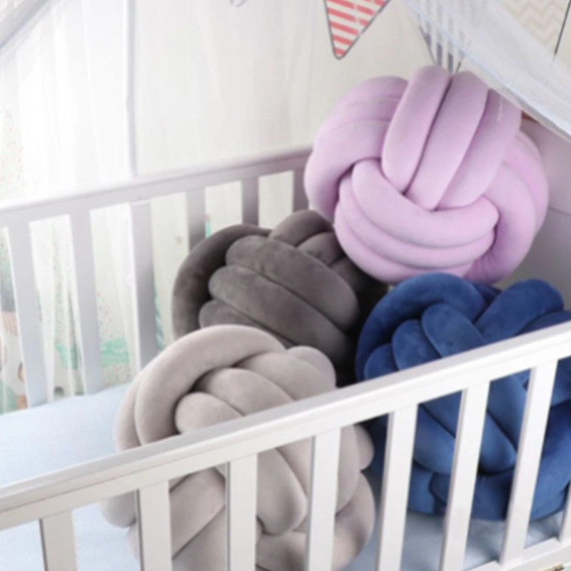 Soft Cotton Spandex Knot Ball Cushion Soft Cotton Spandex Knot Ball Cushion