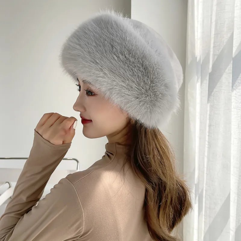 Soft Cotton Womens Winter Fur Hat Soft Cotton Womens Winter Fur Hat