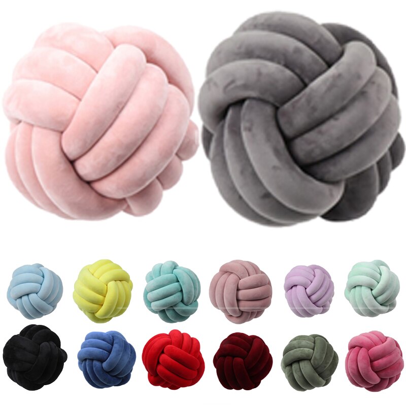 Soft Cushion Knot Throw Pillow