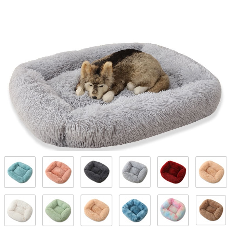 Soft Dog Bed Fluffy Plush Cushion